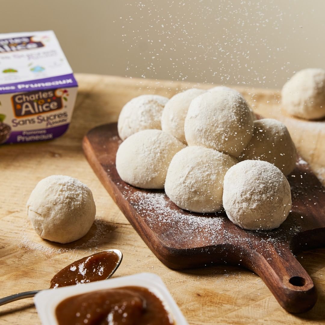 Boule de neige pommes pruneaux  - Charles&Alice