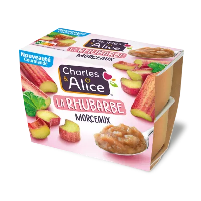 Charles&Alice La Rhubarbe Morceaux pack 3D