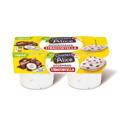 Charles&Alice desserts végétaux x2 - stracciatella - pack 3D