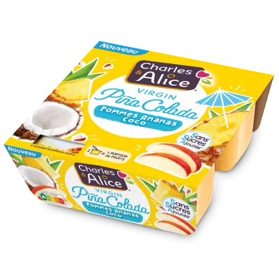 Visuel-Virgin Pina Colada Pommes Ananas Coco x4