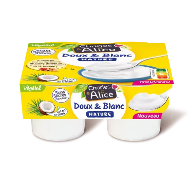 Visuel Charles & Alice Végétal Doux & Blanc 4x100g