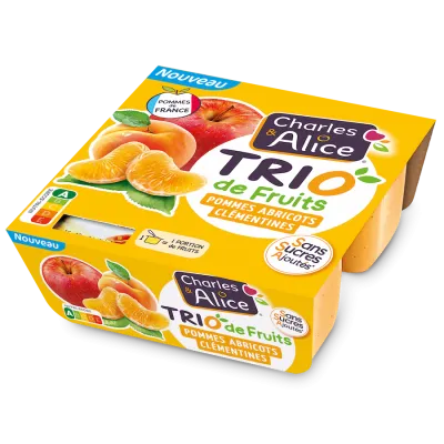 Charles et Alice - Trios - Pommes Abricots Clémentines