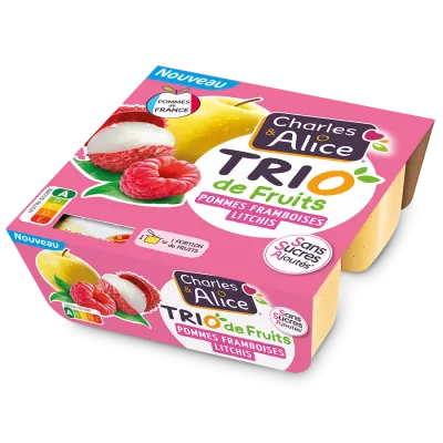 Charles et Alice - Trios - Pommes Framboises - Litchis