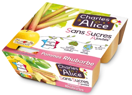 Pommes Rhubarbe de Charles & Alice