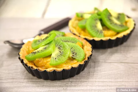 Tartelettes aux kiwis de Charles & Alice