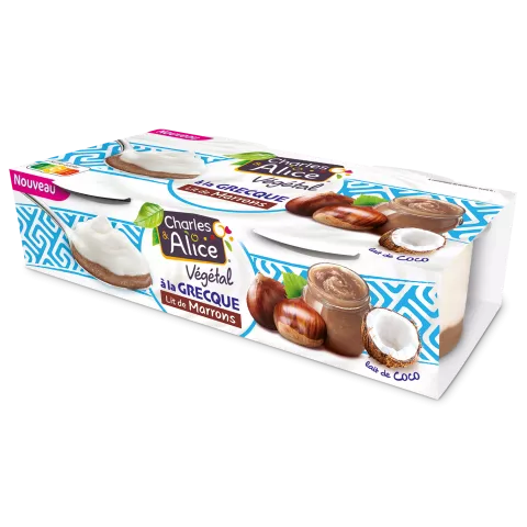 Dessert à la Grecque Coco lit de Marrons