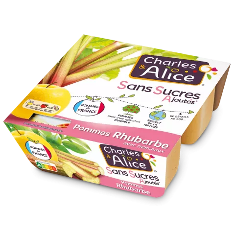 Charles&Alice SSA Pommes Rhubarbe x4