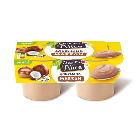 Charles&Alice desserts végétaux Gourmand x2 - marron pack 3D