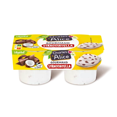 Charles&Alice desserts végétaux x2 - stracciatella - pack 3D