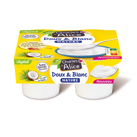 Visuel Charles & Alice Végétal Doux & Blanc 4x100g