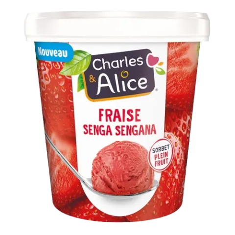 Charles et Alice - Sorbet de Fraises